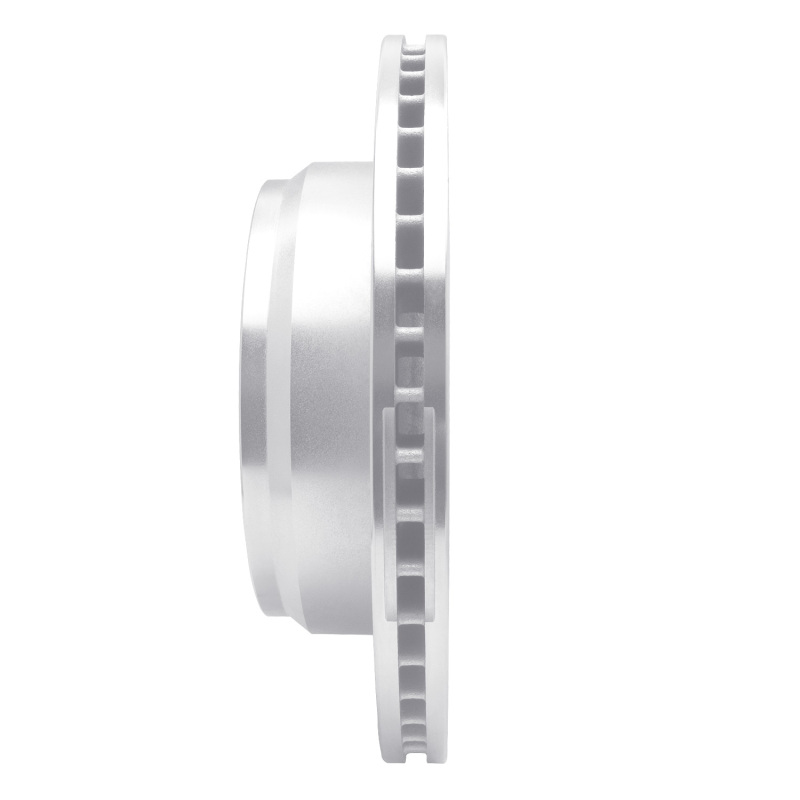 Nissan Titan XD Brake Rotor (1) - Rear Left - R1 Concepts - Drilled & Slotted - Silver - `16-`24